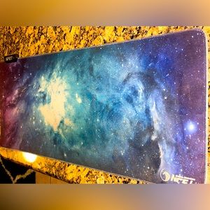 Galaxy gaming Large light up desk mouse pad 30”